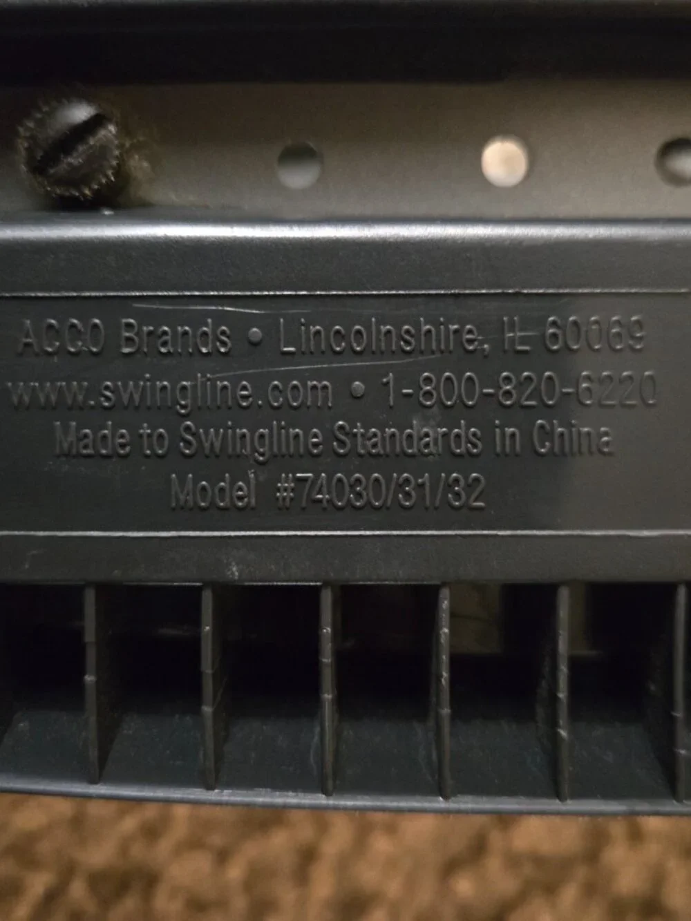 Swingline® LightTouch® High Capacity Desktop Punch, 2-7 Holes, 20 Sheets
